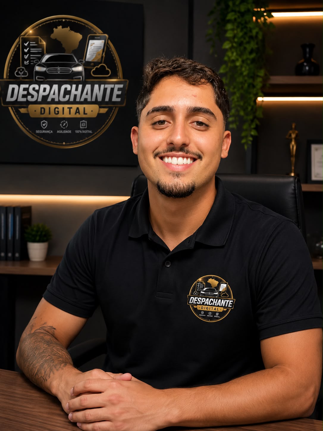 Profissional do Despachante Virtual em seu escritório